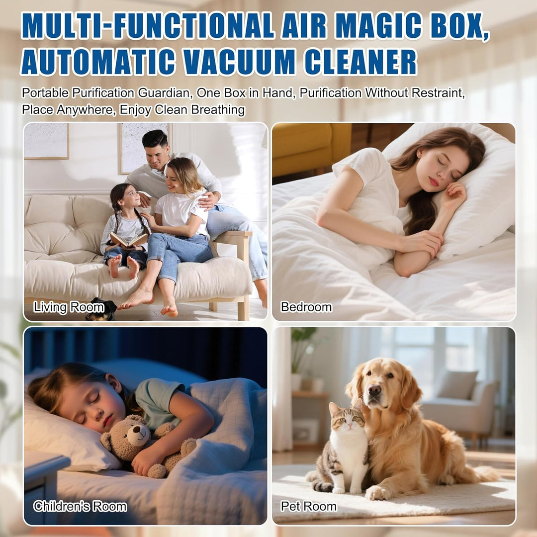 4 Stück Multifunctional Air Magic Box, Staubsammler, Indoor Luftreinigung Staub Entfernung Magic Box