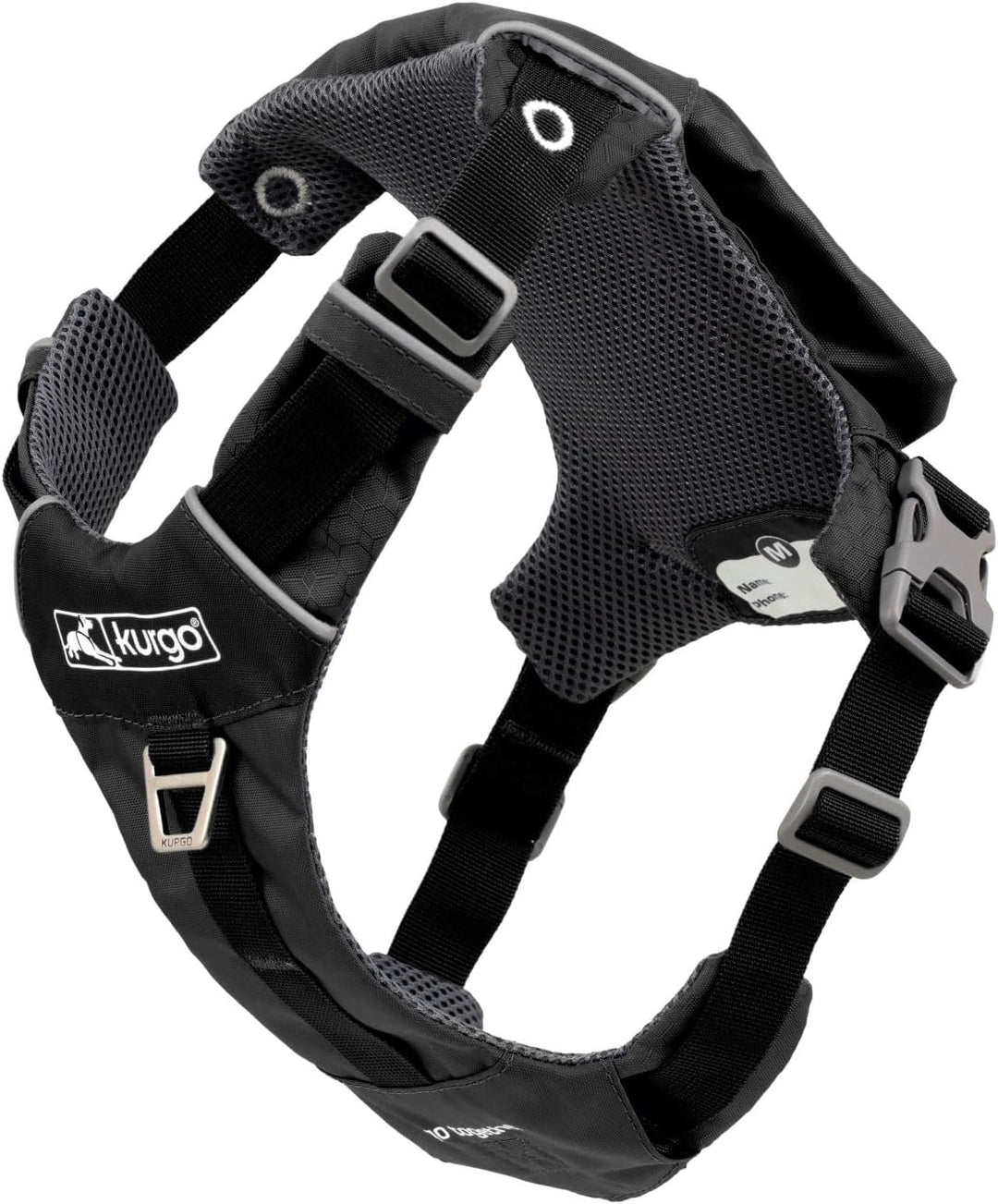 Kurgo Stash n' Dash Hundegeschirr, leichtes Westengeschirr für Hunde, Haustiergeschirr mit Tasche, f