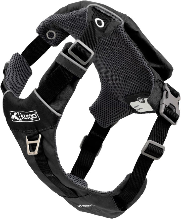 Kurgo Stash n' Dash Hundegeschirr, leichtes Westengeschirr für Hunde, Haustiergeschirr mit Tasche, f