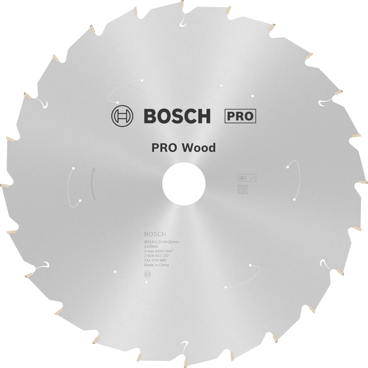 Bosch Accessories Bosch Professional 1x Kreissägeblatt Standard for Wood (für Holz, Sägeblatt Ø 254 