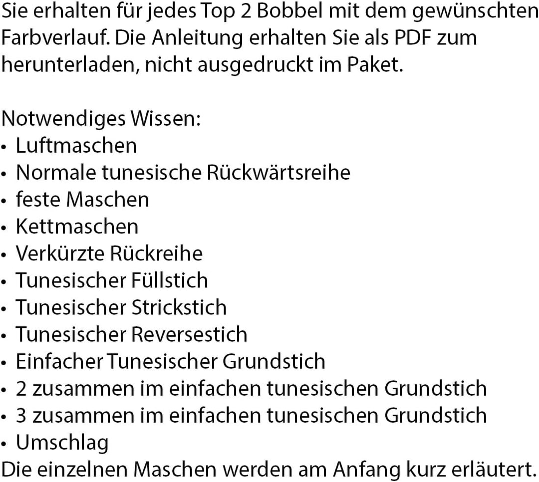 SparWolle Bobbel Mulberry Summer Top Tunesisches Häkelset, 2 Bobbel mit Anleitung (3 / M / 40-42, MU