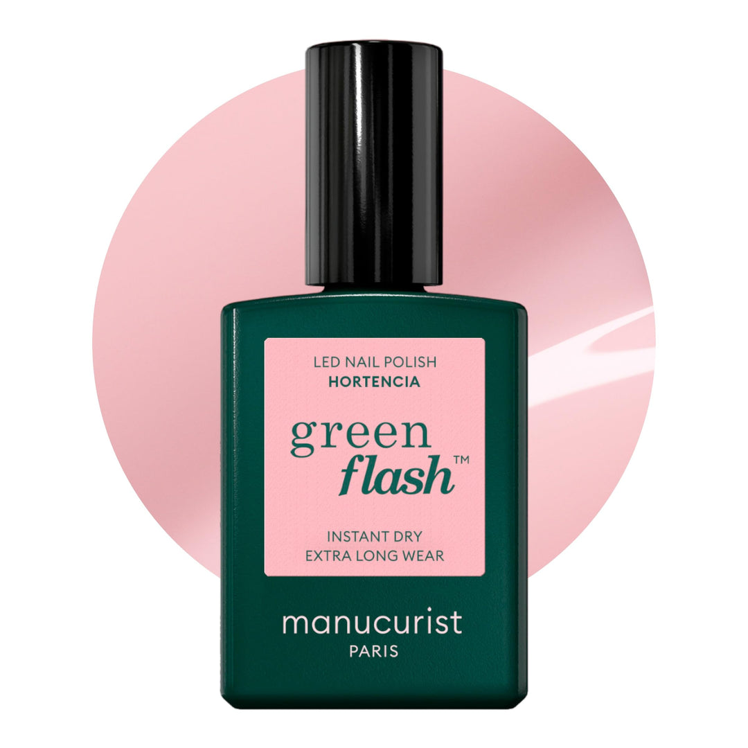 Manucurist Green Flash™ Blassrosa Gel Nagellack Hortencia - Hema Free UV Lack, 12-Free Lack, Bio-bas