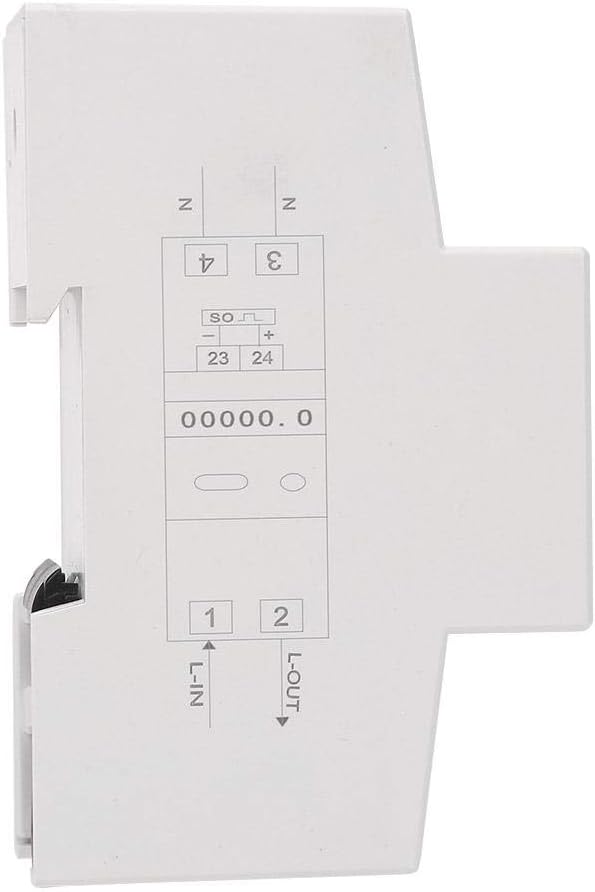 Stromzähler DIN-Schiene, 220 V Einphasen-Stromzähler 2-Draht 2 P Elektronischer KWh-Zähler Hutschien