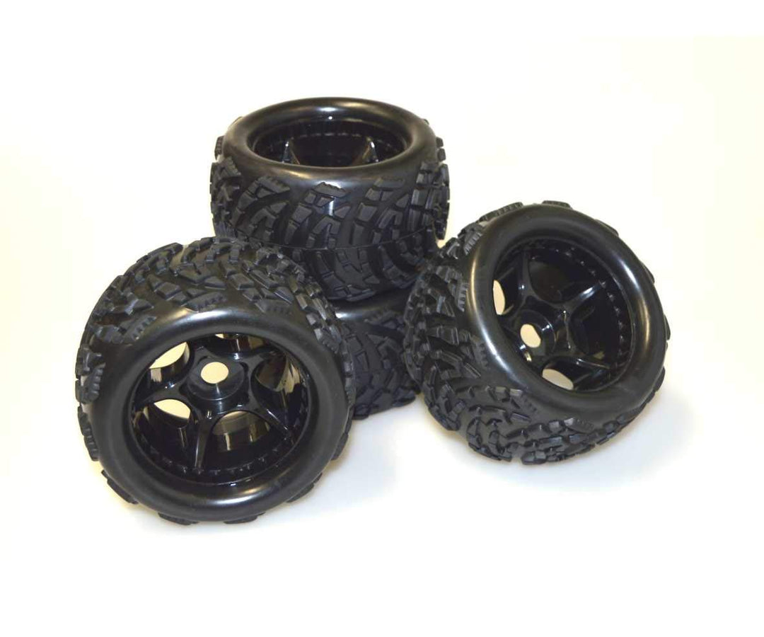 Carson 500900138 Räder 1:8 (4) Virus Race/Beat Warrior - Modellsets, Teile, Tuning, Reifen, Reifense