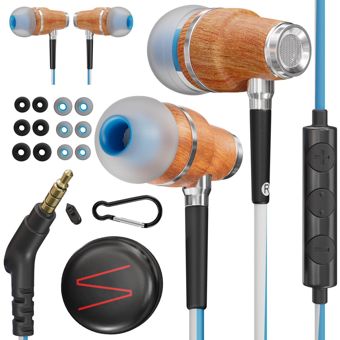 Symphonized® In Ear Kopfhörer mit Kabel und Mikrofon HD, Premium Noise Cancelling kopfhoerer In Ear,