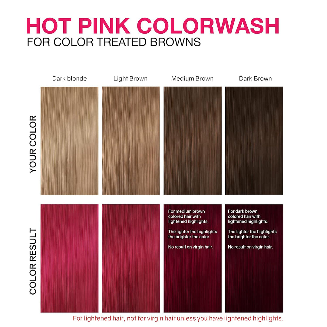 Celeb Luxury Viral Semi Permanent Colorwash Shampoo - Extreme Hot Pink 245ml