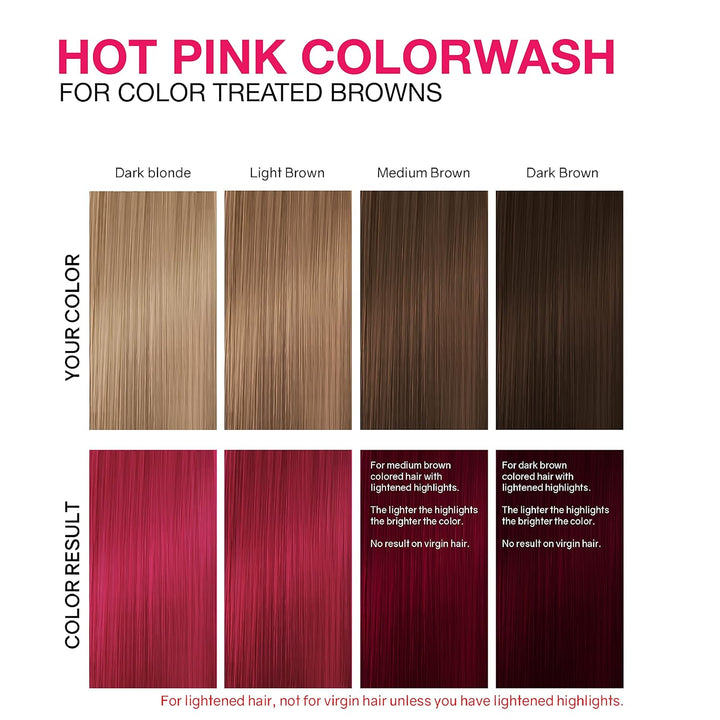 Celeb Luxury Viral Semi Permanent Colorwash Shampoo - Extreme Hot Pink 245ml