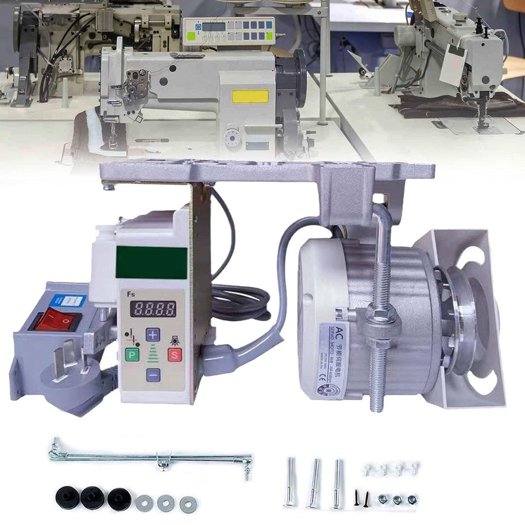 Elektrischer Nähmaschinenmotor, 220V 750W Industrieller Nähmaschinenmotor Energiesparender Servomoto