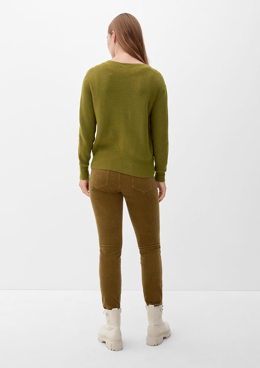 s.Oliver Pullover mit V-Ausschnitt 40 Grün, 40 Grün