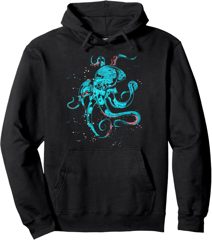 Kraken Tintenfisch Oktopus Meeresungeheuer Fischer Meer Pullover Hoodie