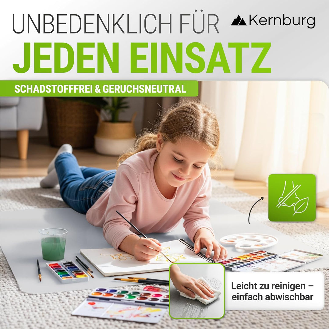Bodenschutzmatte für Bürostühle – transparente Schreibtischstuhl-Unterlage für Laminat, Parkett & Fl