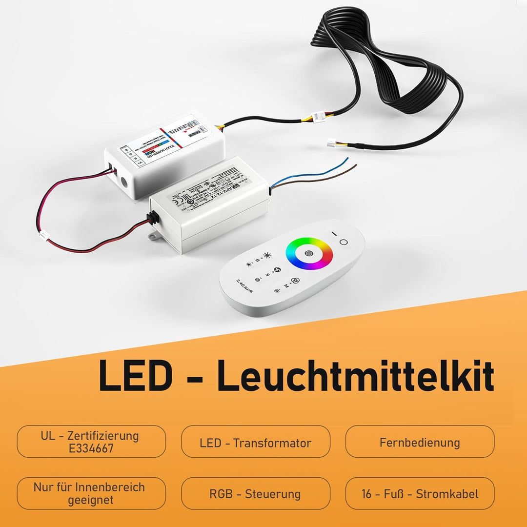 Wandnische Dusche Edelstahl mit RGB LED, Wandnische Bad Nische Duschnische Befliesbar mit Fernsteuer