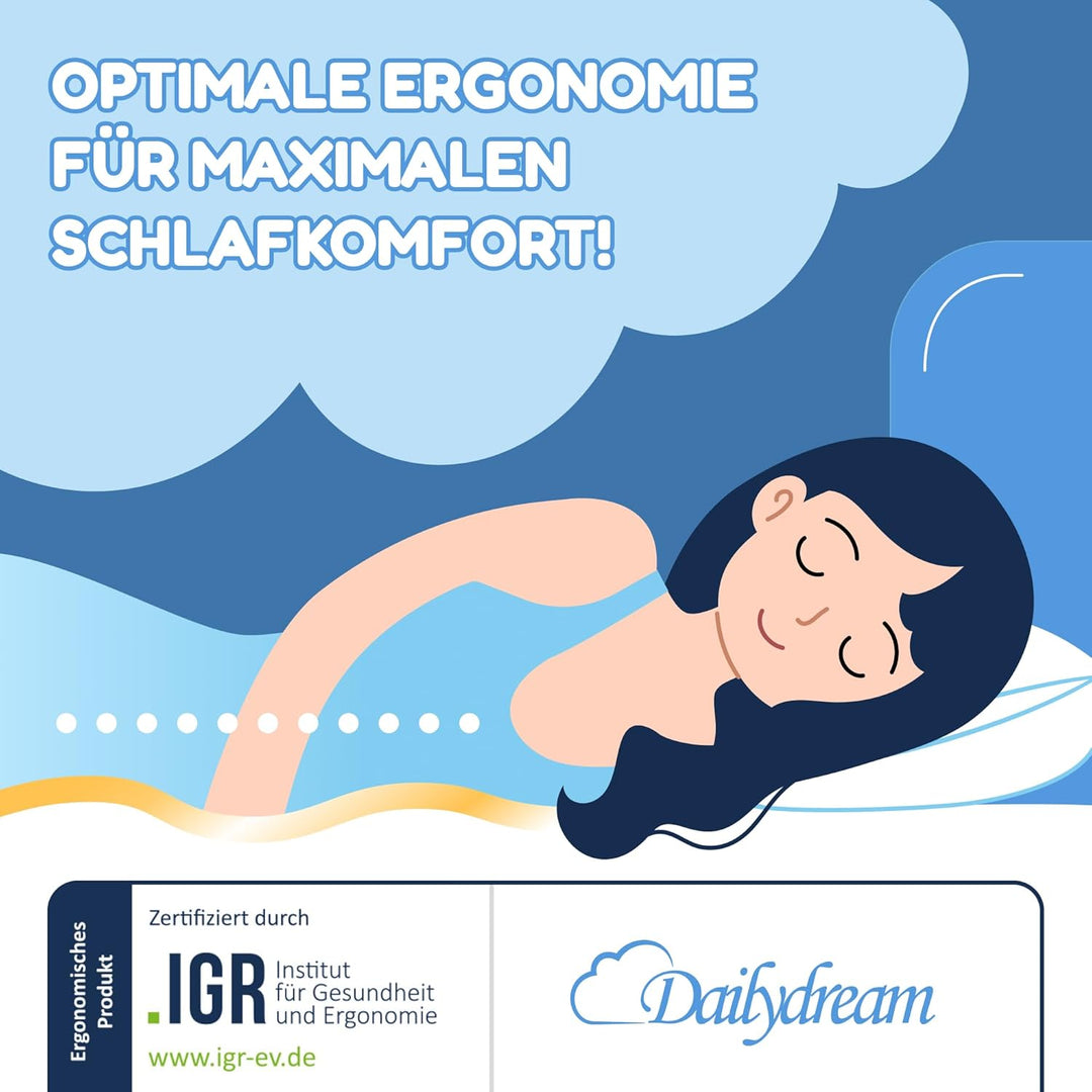 Dailydream viscoelastischer Matratzentopper Deluxe mit Memory Foam Effekt, 180x200x5cm 5cm hoch