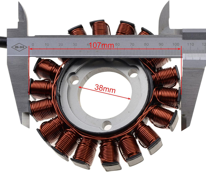 GOOFIT 18 Spule 3 Draht Motorrad Magneto Stator Spule zündung Generator Motorzubehör Ersatz für Suzu
