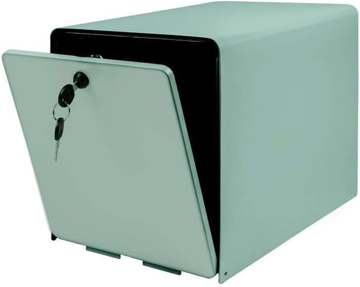 BURG-WÄCHTER Briefkasten, zugelassen, La Poste, 2 Türen, 502 g FAVOR, Grau, aus verzinktem Stahl, mi