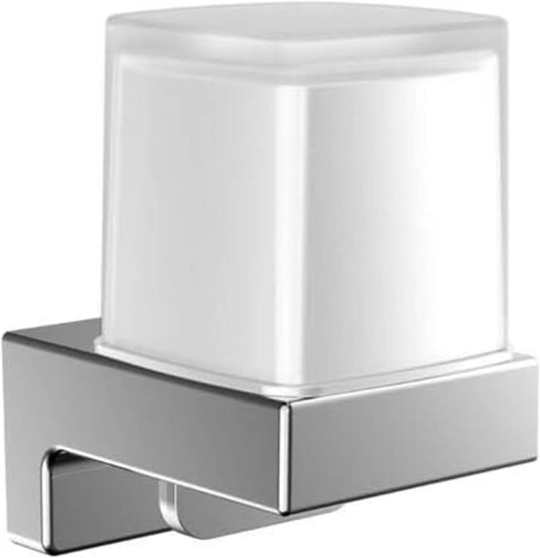 EMCO Cue Flüssigseifenspender, Zeitloser Wandseifenspender zum Kleben oder Schrauben, hochwertiger S