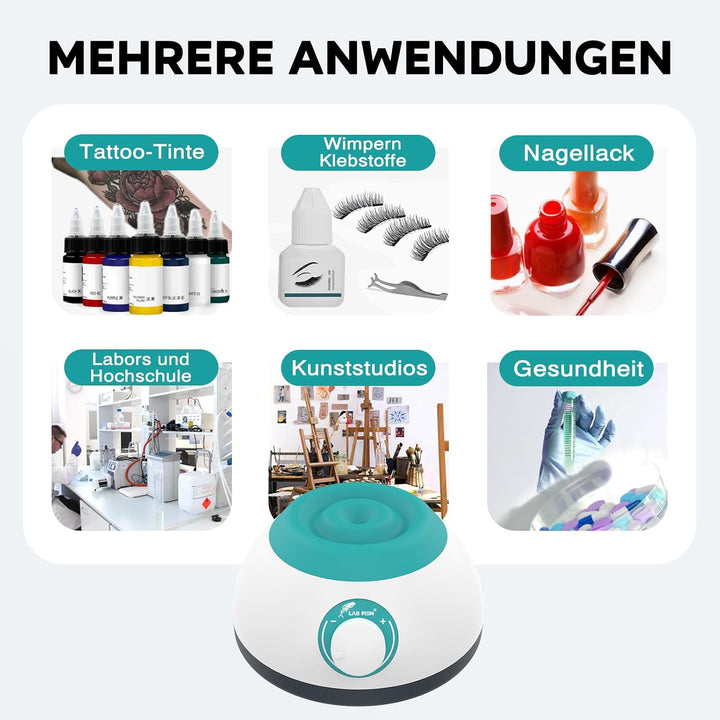 LAB FISH VM200S Mini Vortexmischer Farbmixer Modellbau: Rüttler für Lack, Nagellack, Wimpernkleber &amp;