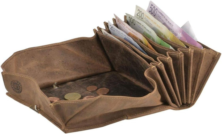 Greenburry Kellnerset Kellnergeldbörse Kellnerbörse Kellnergeldbeutel Kellnertasche braun