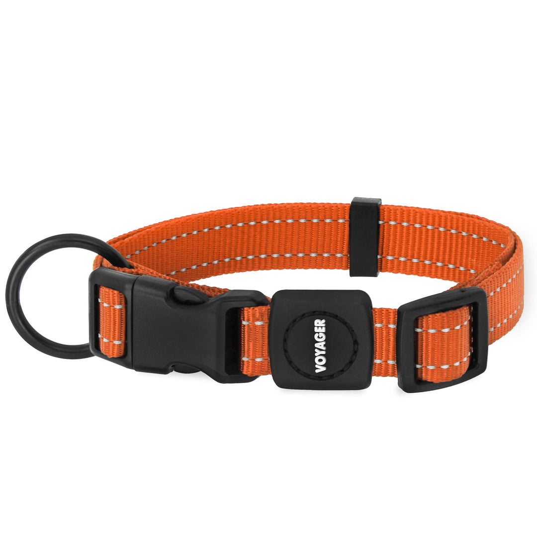 Best Pet Supplies Reflektierendes Hundehalsband mit Verstellbarer Länge, robuste Schnalle und starke