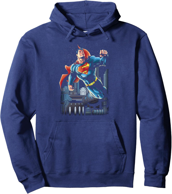 Superman Night Fight Pullover Hoodie