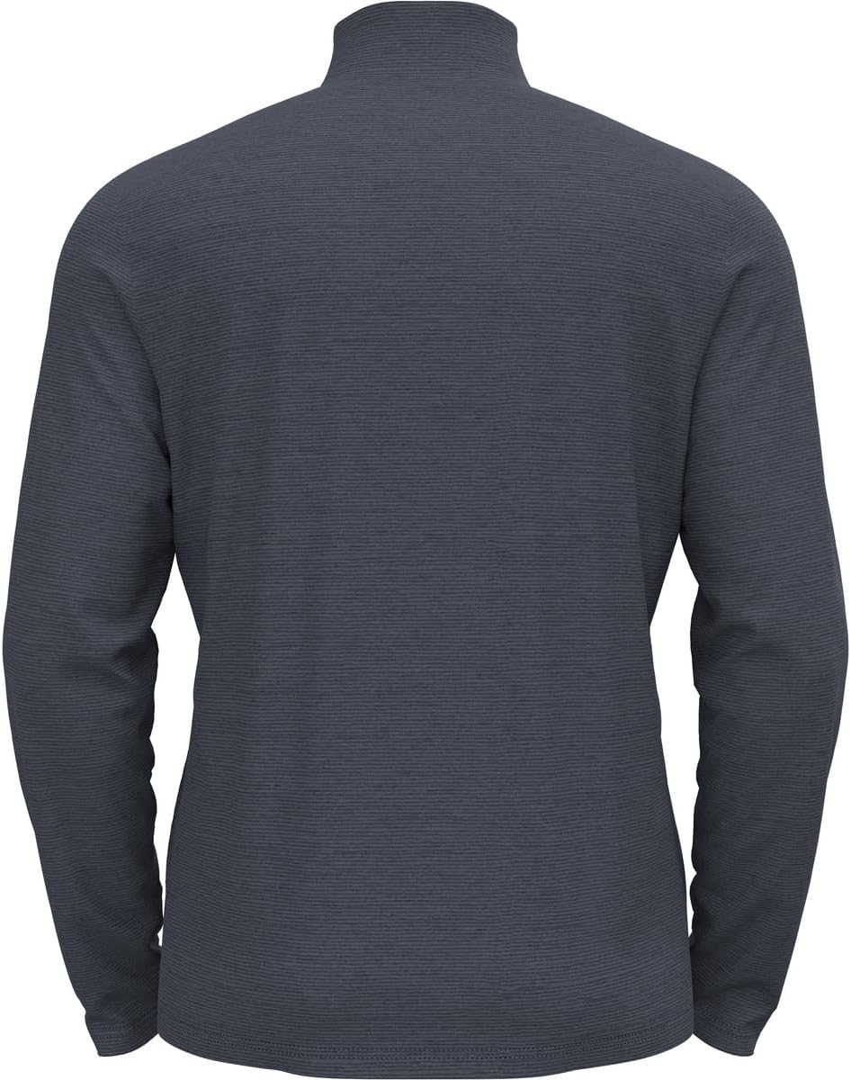 Odlo Herren Roy_542332 Mid Layer mit Reissverschluss (1er Pack) S India Ink - Folkstone Gray, S Indi