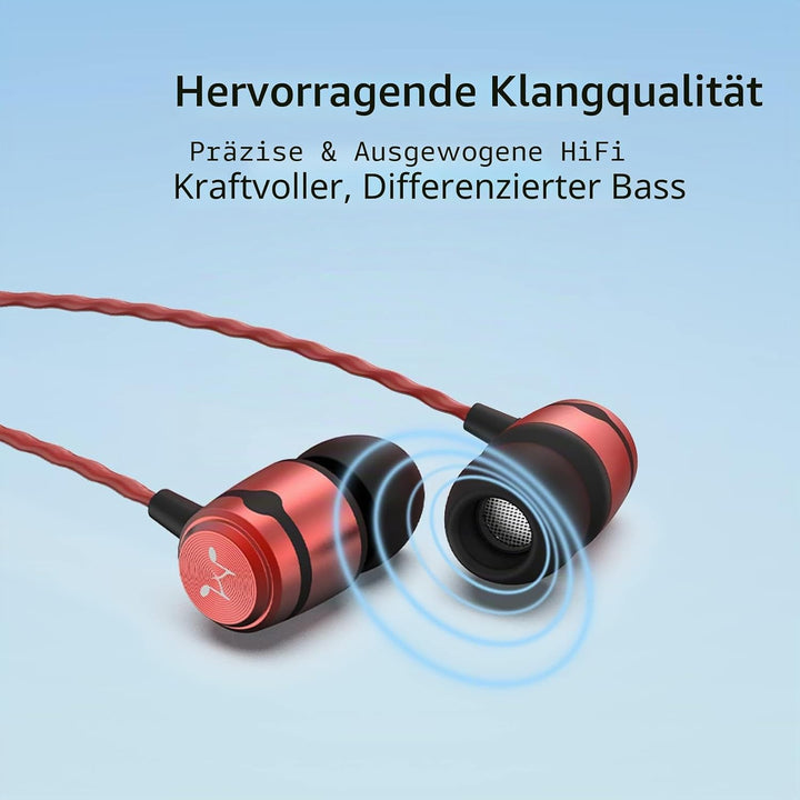 SoundMAGIC E50C In-Ear Headphones Earphones Wired Earphones with Microphone Monitor HiFi, Noise Isol