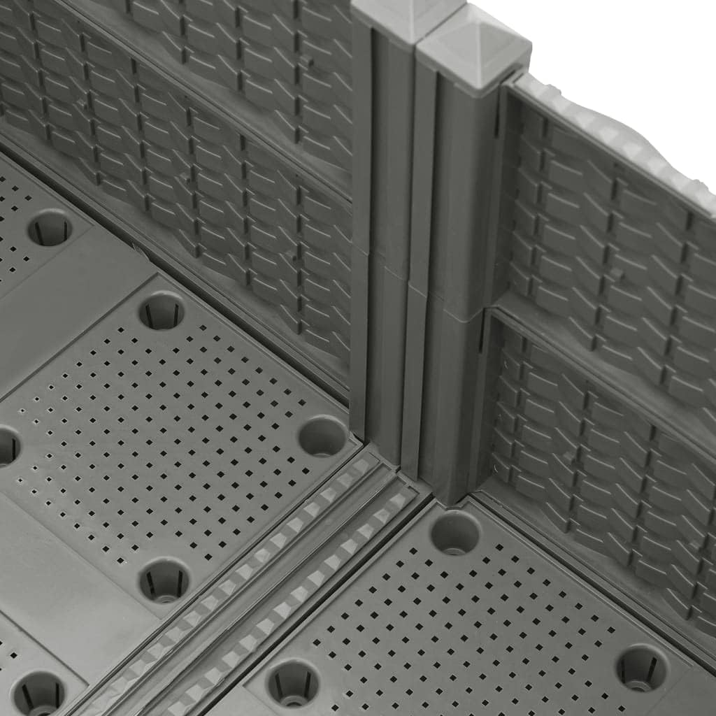 vidaXL Hochbeet, Hochbeet für Garten Balkon Terrasse, Gemüsebeet Pflanzkasten zum Selber Bauen, Blum