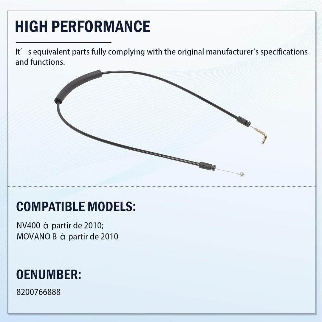 906123257R 2Pcs Kabelgriff Verriegelung kompatibel NV400 MOVANO B MASTER 3 8200766888