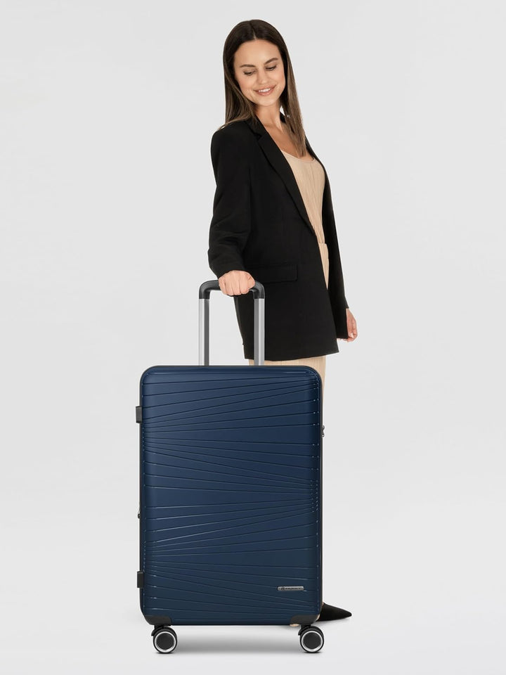 Franky Dallas 3.0 Hartschalen-Koffer gross | Reisekoffer - Trolley ausgestattet mit 4 Rollen, einem