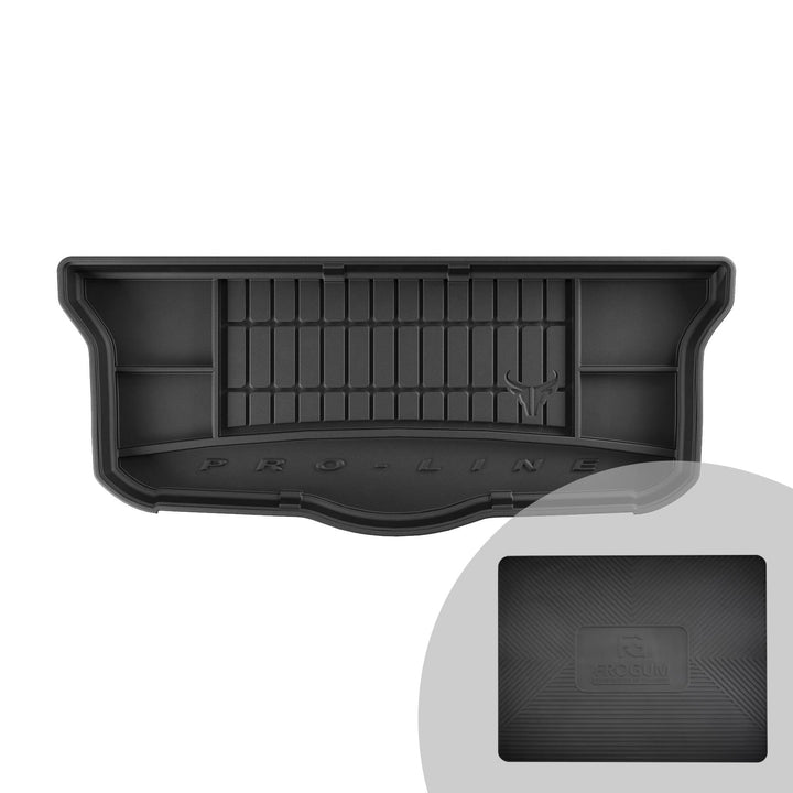 FROGUM ProLine 3D Gummimatte Exklusive Auto Kofferraummatte Kofferraumwanne für Citroën C1 II 2014-2