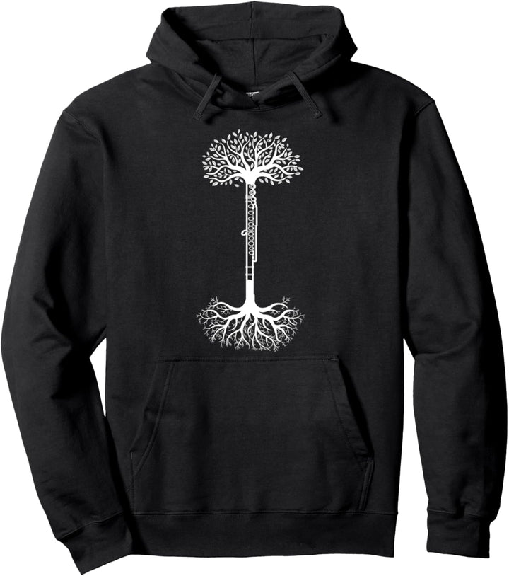 Baum Querflöte Musik Pullover Hoodie