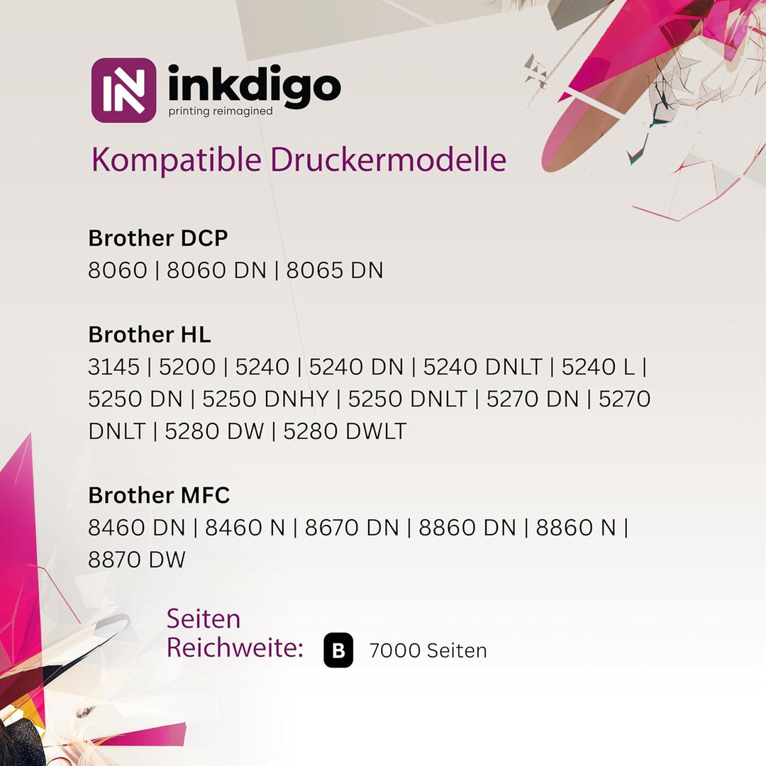 TN3170 XL - Premium TÜV Toner Schwarz Kompatibel für Brother TN-3170 DCP 8060 8065 HL 5240 5240 5240
