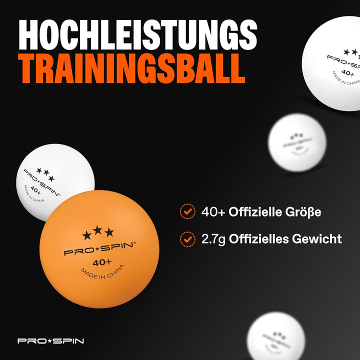 PRO-SPIN Tischtennisschläger – Hochleistungs-Tischtennis Set | Premium Tischtennisschlaeger, 3-Stern