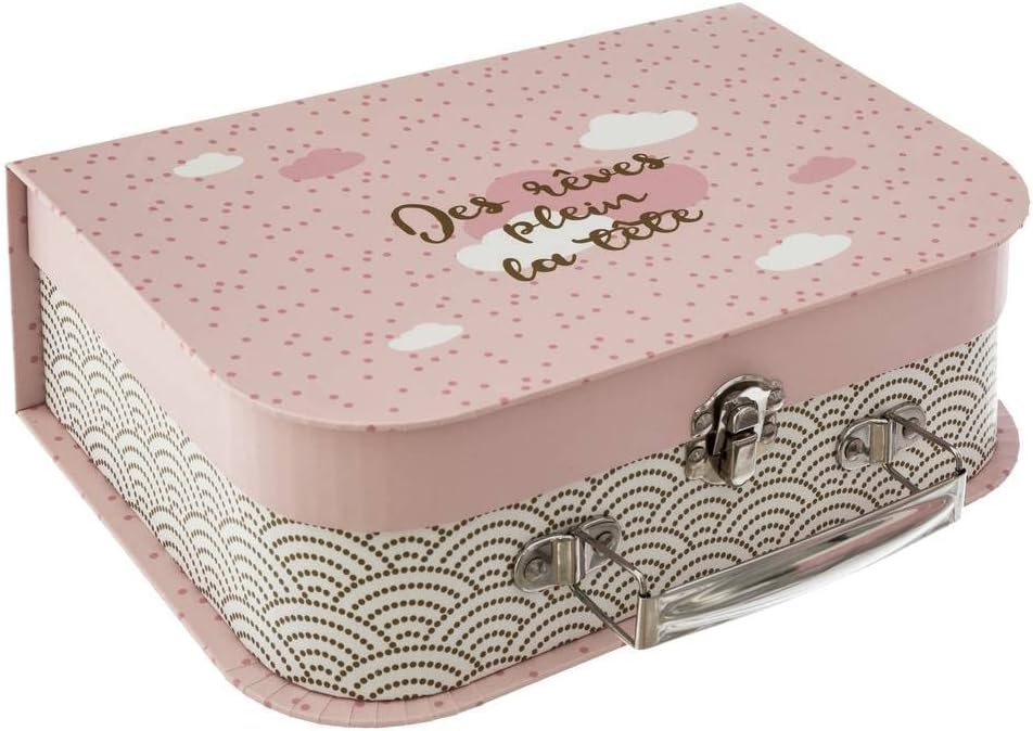 Set aus 3 Kinderkoffern Douceur - Rosa - Atmosphera créateur d'intérieur cm Rosa, cm Rosa