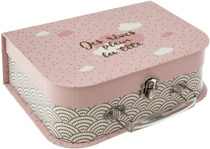 Set aus 3 Kinderkoffern Douceur - Rosa - Atmosphera créateur d'intérieur cm Rosa, cm Rosa