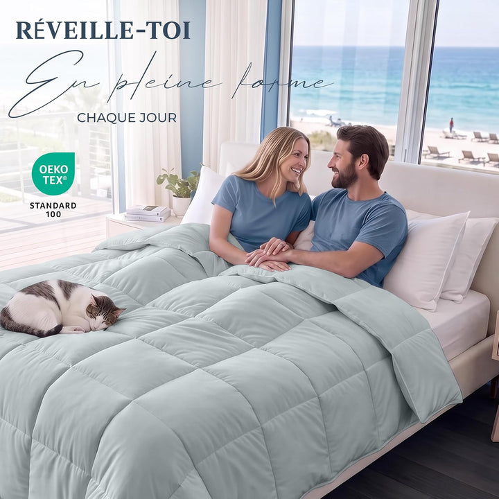 Utopia Bedding Bettdecke 220 x 240 cm, leichte Bettdecke mit Polyesterfüllung für 4 Jahreszeiten, Mi