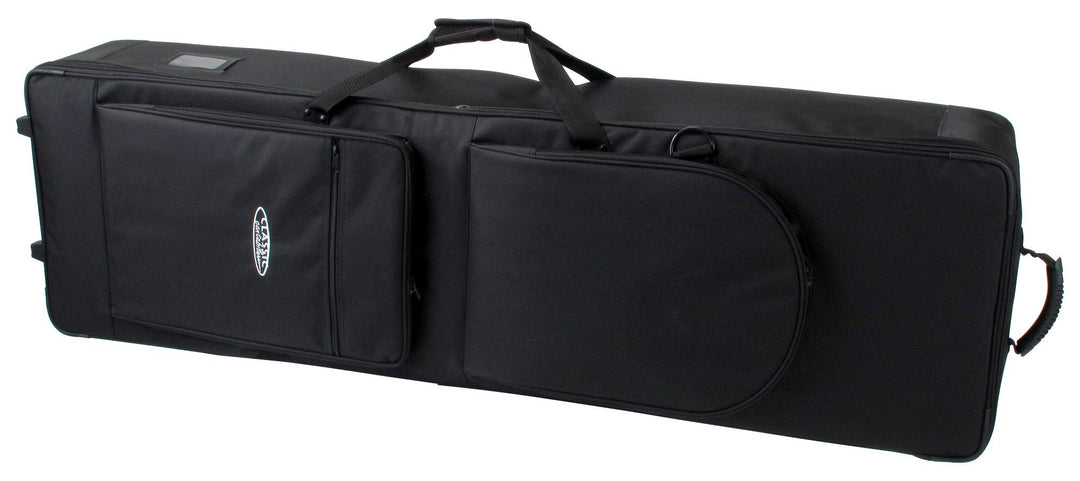 Classic Cantabile Keyboardtasche mit Rollen 140 cm schwarz (robuster Gigbag, Innenmasse, 140 x 46 x