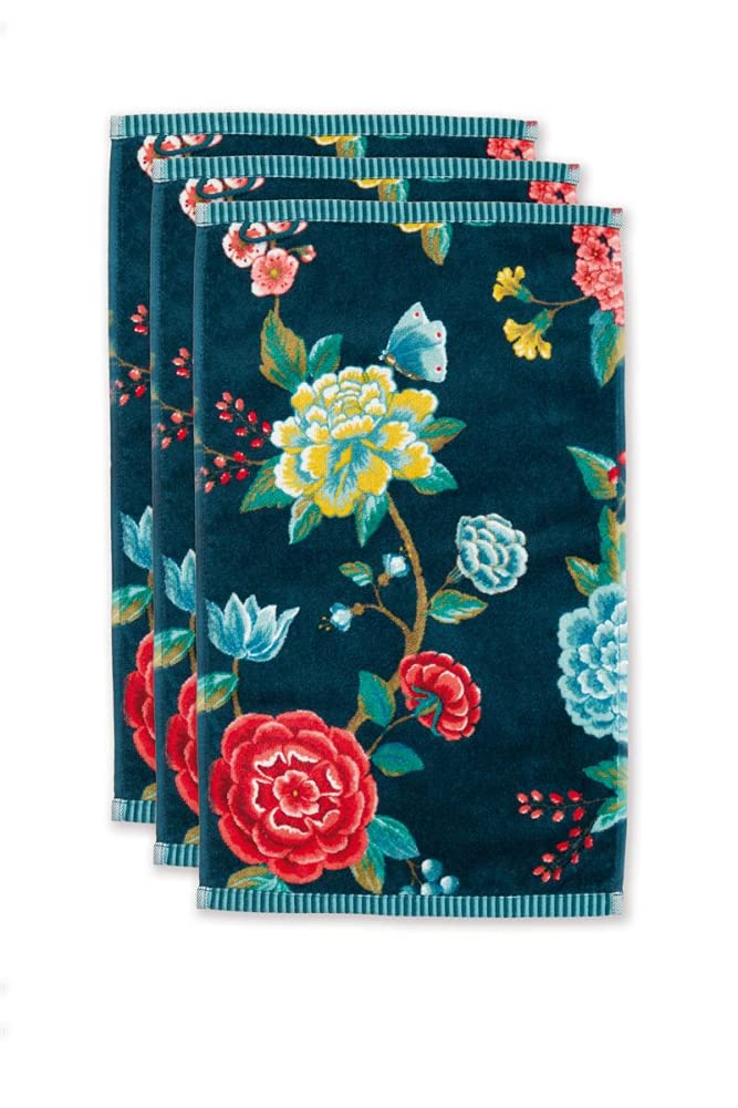 Pip Studio Gästetuch-Set Good Evening 3X Farbe Dunkelblau, Grösse 30x50 x 3
