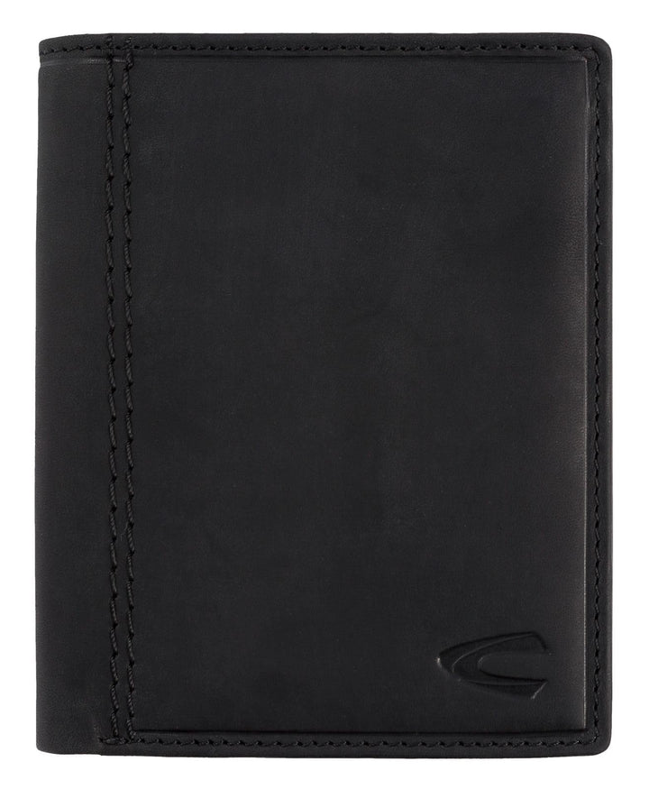 camel active bags Vietnam Herren Geldbörse RFID Hochformat Leder Mittelgross Schwarz 9,5 x 2 x 12,5