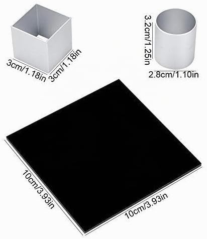 TOPINCN Backformen,3D-Metallwürfel-Kuchenform Dreischichtiges Rotations-Mousse-Kuchen-Dessert-Backfo