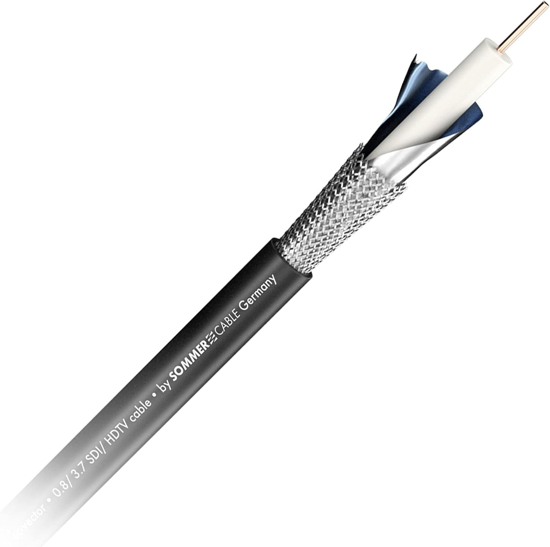 Sommer Cable 6G-/HD-SDI-4K, Adapterkabel SC-Vector 0.8/3.7, Mini HD-BNC Male 75 Ohm / NBNC75BLP9X, s