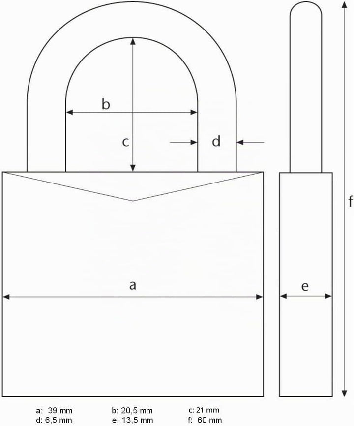 ABUS Vorhängeschloss 45/40 aus Messing - 3er Set - mit Präzisions-Stiftzylinder mit Pilzkopfstiften
