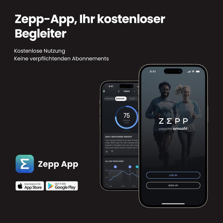 Amazfit Helio Strap Smart Band Fitness-Tracker, 24/7 Aktivitäts und Schlaftracker mit Herzfrequenz,