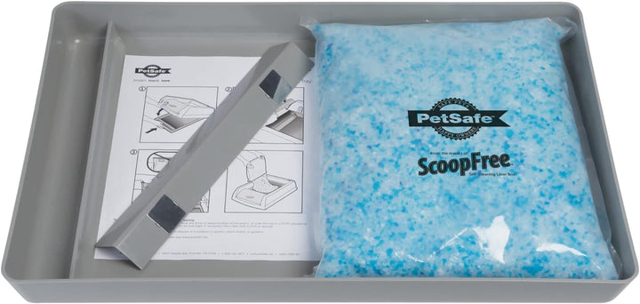 PetSafe ScoopFree wiederverwendbar Katzentoilette mit Premium Blau Nicht-klumpend Kristall