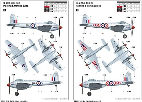 Trumpeter 02893 - Modellbausatz DE Havilland Hornet F1