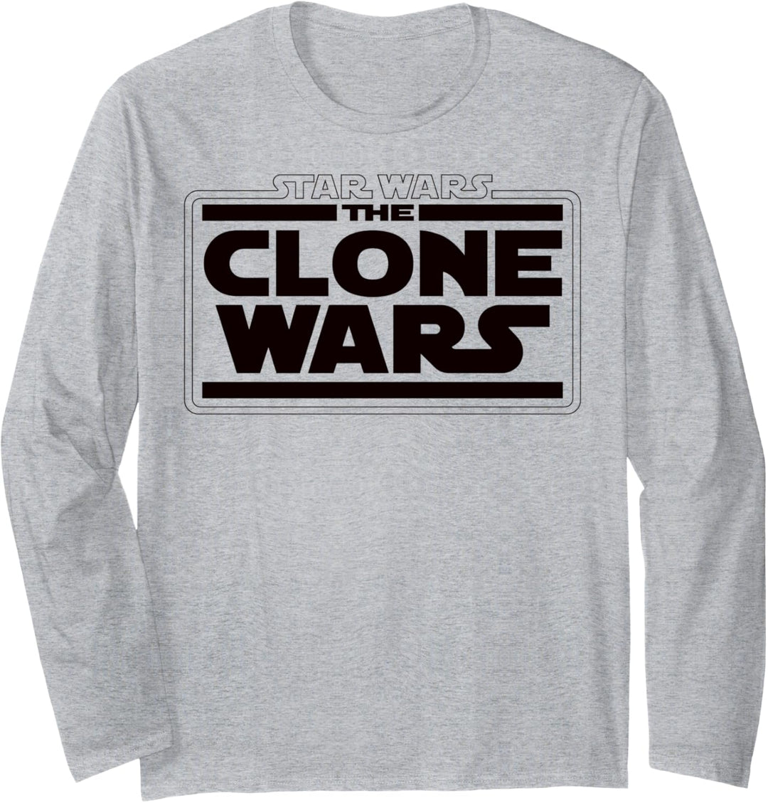 Star Wars Clone Wars Logo Langarmshirt