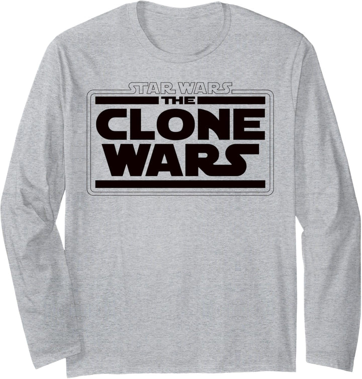 Star Wars Clone Wars Logo Langarmshirt