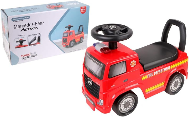 TURBO CHALLENGE - Mercedes Actros Feuerwehrmann – Lauflernhilfe – 119300 – Freiräder – Rot – max. 23