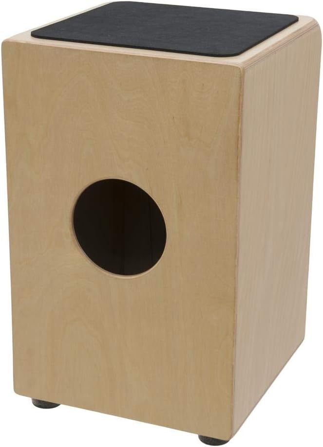 DIMAVERY CJ-520 Cajon, Nussbaum | Mit Snareeffekt | Inkl. gepolsterter Tasche mit Schultergurt