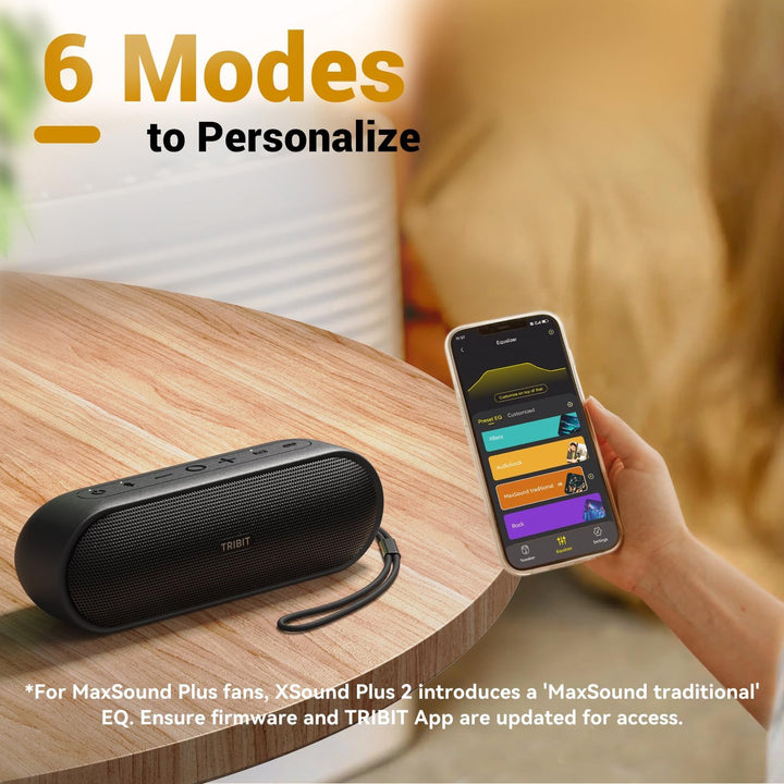 Tribit tragbarer Bluetooth-Lautsprecher XSound Plus 2, drahtloser Lautsprecher 30W mit XBass, IPX7,